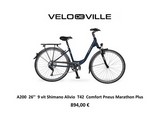 VELO DE VILLE  A200 COMFORT 9 VITESSES ALIVIO
